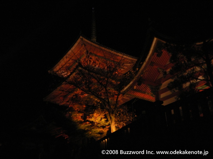 京都 清水寺 ライトアップ 2008