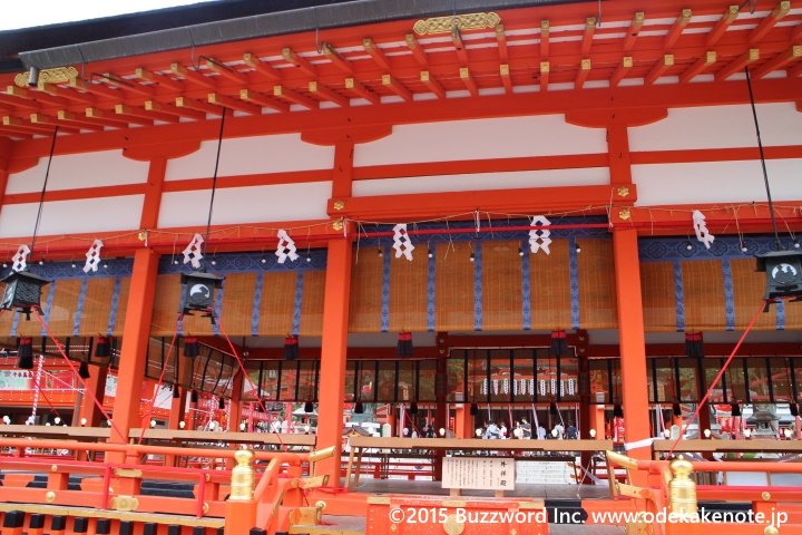 京都 伏見稲荷大社 外拝殿 2015