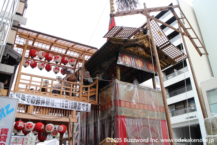 京都 祇園祭 月鉾への搭乗体験 2015