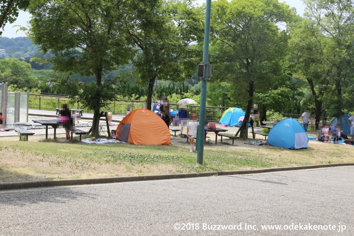 モリコロパーク 水遊び テント 2018
