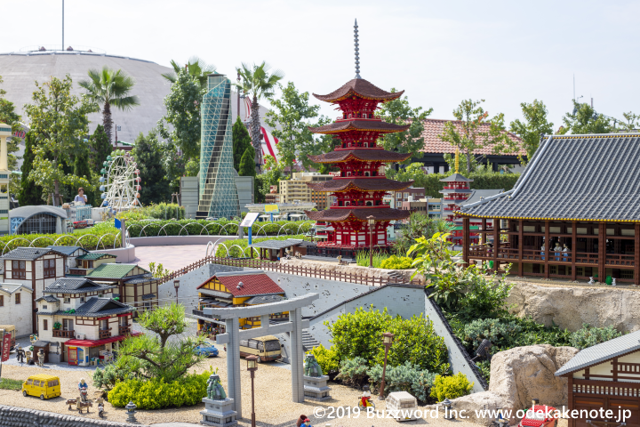 レゴランド・ジャパン ミニランドエリア 厳島神社 五重塔