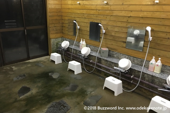 南乗鞍キャンプ場 家族風呂 2018